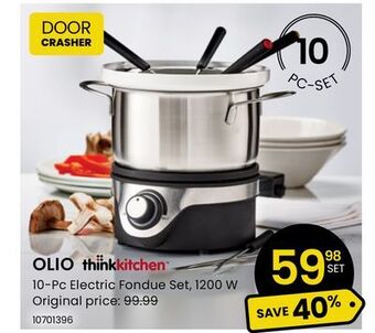 Stokes Olio 10-pc electric fondue set offer
