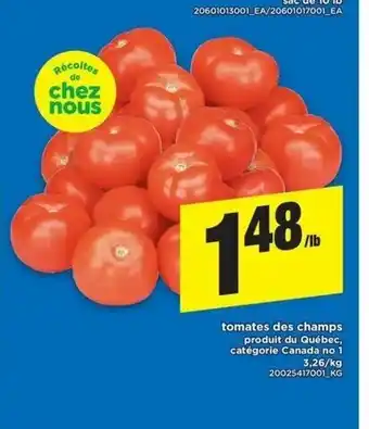 Maxi Tomates Des Champs Produit Du Québec offer