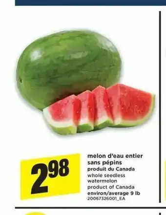 Maxi Melon D'eau Sans Pépins offer
