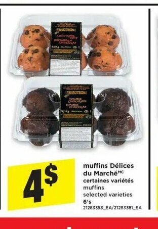 Maxi Muffins Délices Du Marché offer