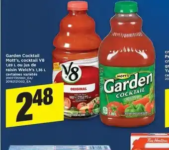 Maxi Garden Cocktail Mott's offer