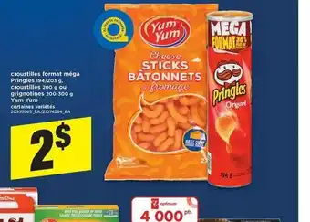Maxi Croustilles Format Méga Pringles offer
