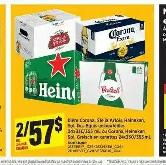 Maxi Biére Corana, Stella Artois, Heineken, Sol offer