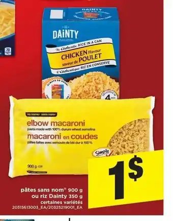 Maxi Pates Sans Nom offer