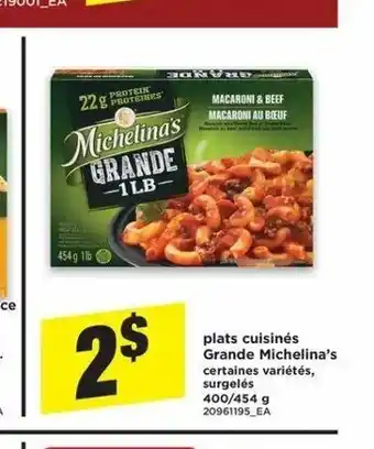 Maxi Plats Cuisinés Grande Michelina's offer