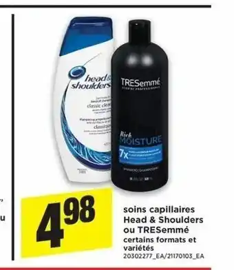 Maxi Soins Capillaires Head & Shoulders ou Tresemmé offer