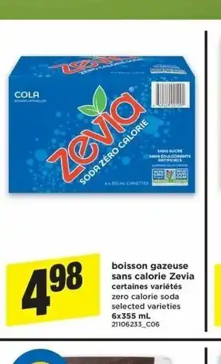 Maxi Boisson Gazeuse Sans alorie Zevia offer