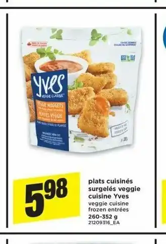 Maxi Plats Cuisinés Surgelés Veggie Cuisine Yves offer