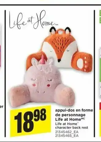 Maxi Appui-dos En Forme De Personnage Life At Home offer