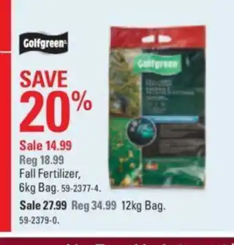 Canadian Tire Fall Fertilizer offer