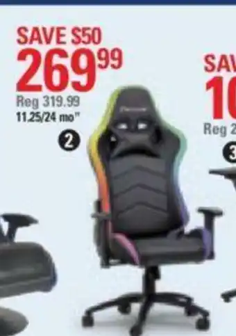 Canadian Tire Strike RGB PC gaming chair offer