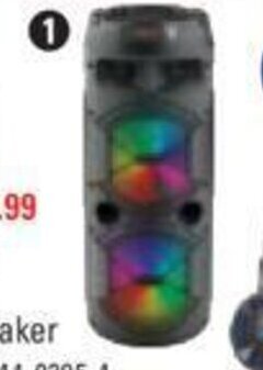 Canadian Tire Bluetooth party speaker with mic offer