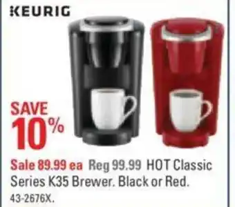 Canadian Tire Hot classic series k35 brewer offer