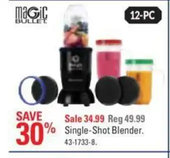 Canadian Tire Single-shot blender offer