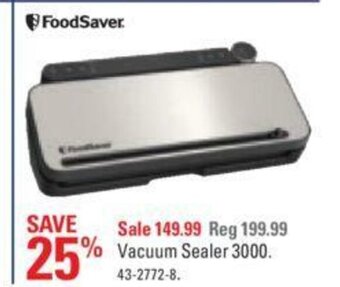 Canadian Tire Vacuum sealer 3000 offer