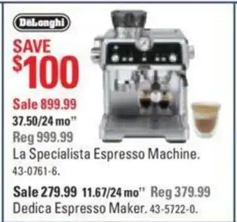 Canadian Tire La specialista espresso machine offer