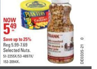 Canadian Tire Selected nuts offer