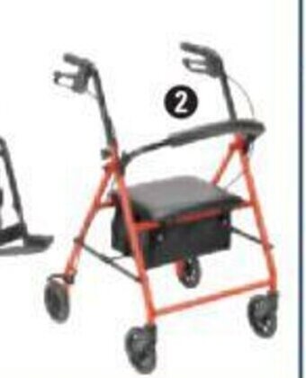 Canadian Tire Rollator with 6" wheels blue or red offer