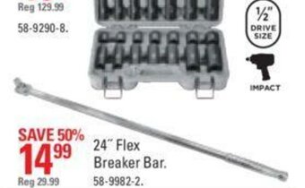 Canadian Tire 24" Flex breaker bar offer