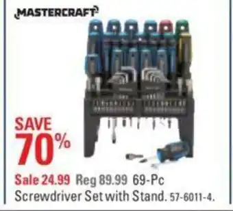 Canadian Tire 39-Pc screwdriver set with stand offer