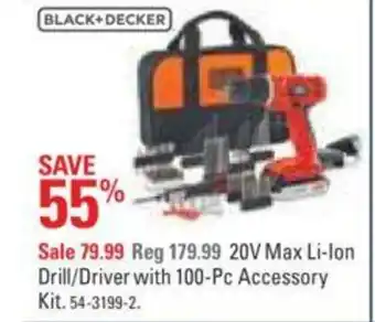 Canadian Tire 20V Max li-ion drill/driver with offer