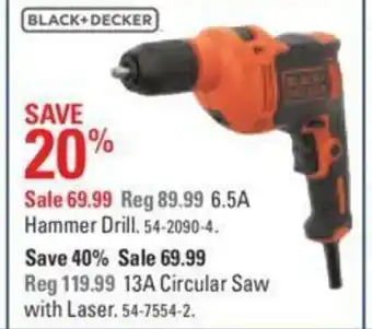 Canadian Tire Hammer drill offer