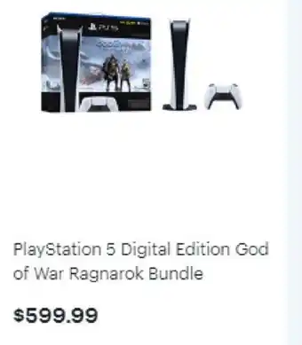 Best Buy PlayStation 5 Digital Edition God of War Ragnarok Bundle offer