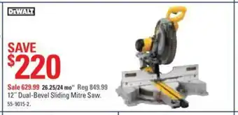 Canadian Tire Dual-bevel sliding mitre saw offer