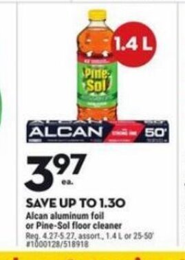 Giant Tiger Alcan aluminum foil offer