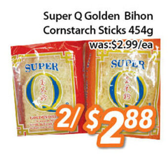 Ample Food Market Super Q Golden Bihon Cornstarch Sticks 454g offer