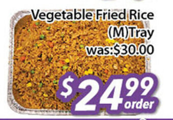 Ample Food Market Vegetable Fried Rice (M)Tray offer