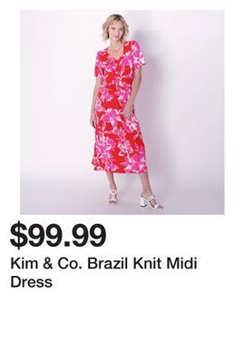 TSC Stores Kim & co. brazil knit midi dress offer