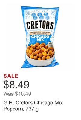 Costco G.h. cretors chicago mix popcorn, 737 g offer