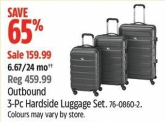 Canadian Tire Outbound 3-Pc Hardside Luggage Set. offer