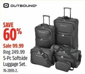 Canadian Tire 5-Pc Softside Luggage Set. offer