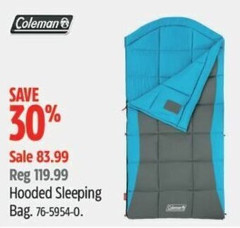 Canadian Tire Hooded Sleeping Bag. offer