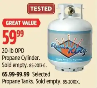 Canadian Tire Propane Cylinder offer
