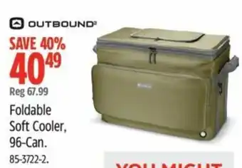 Canadian Tire Foldable Soft Cooler, 96-Can. offer