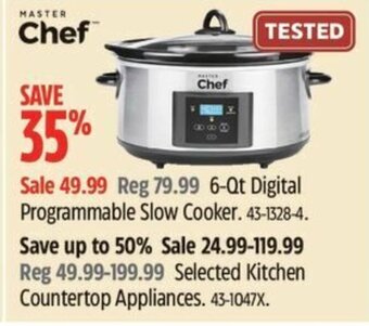 Canadian Tire 6-Qt Digital Programmable Slow Cooker offer