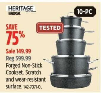 Canadian Tire Forged Non-Stick Cookset. Scratch and wear-resistant surface offer