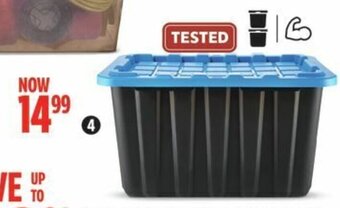 Canadian Tire 102L Storage Tote offer