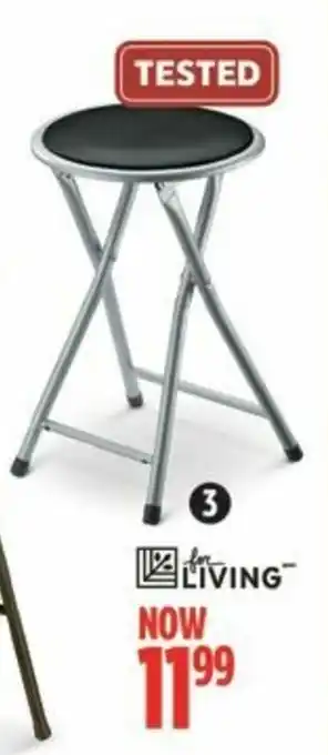 Canadian Tire Folding Metal Stool offer
