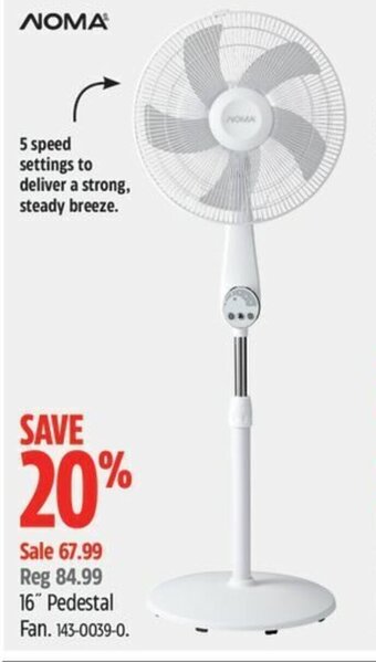 Canadian Tire 16" Pedestal Fan offer