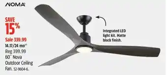 Canadian Tire 60 Nova Outdoor Ceiling Fan offer