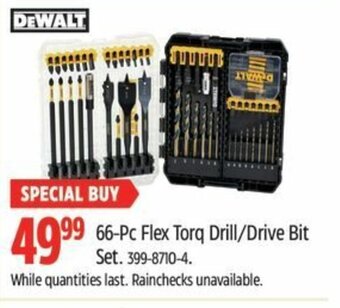 Canadian Tire 66-Pc Flex Torq Drill/Drive Bit Set offer