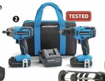 Canadian Tire 20V Cordless ½" Drill and ½" Impact Wrench Combo Kit offer