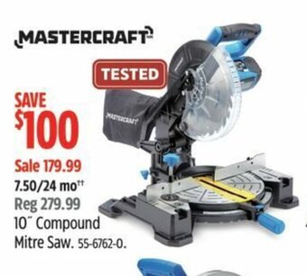 Canadian Tire 10" Compound Mitre Saw offer