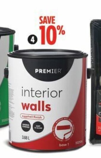 Canadian Tire Interior Paint. Available in flat, eggshell, satin and semi-gloss finishes. 3.78L offer