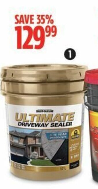 Canadian Tire Rust-Oleum Ultimate Driveway Sealer, 17L. Helps protect up to 15 years offer