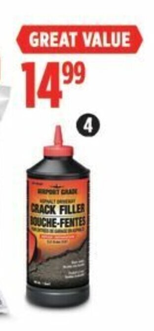 Canadian Tire Black Knight Asphalt Driveway Crack Filler, 946mL. offer